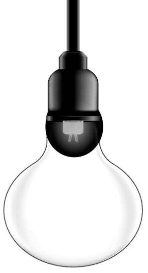 hanging lightbulb